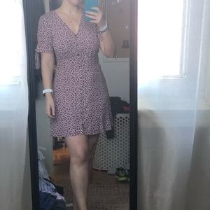 Express Polka Dot Mini Dress
